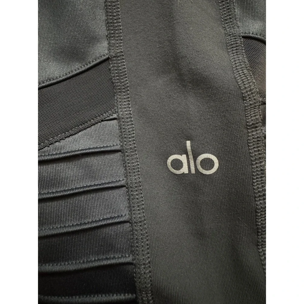 Alo Yoga High-Waist Moto‎ Leggings Dark Grey XS